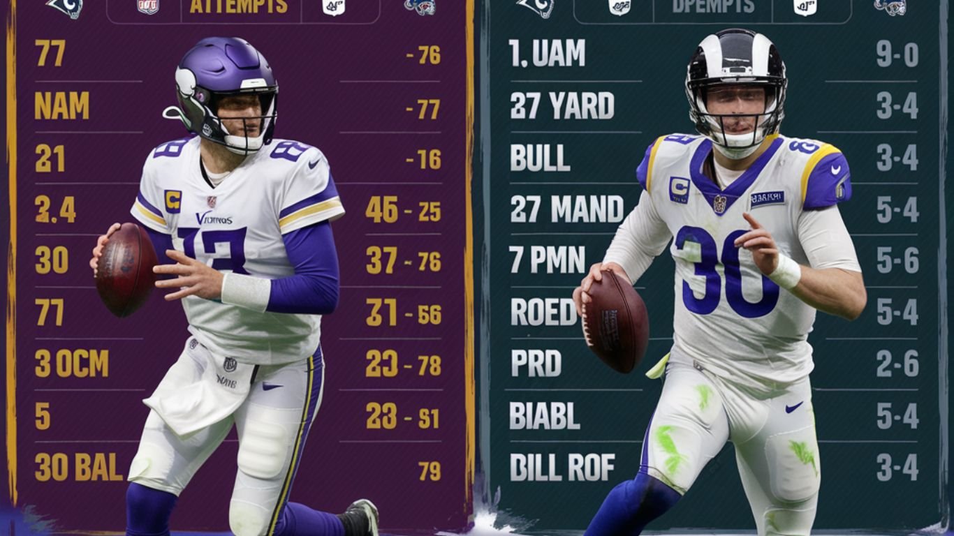 Minnesota Vikings vs Los Angeles Rams Match Player Stats