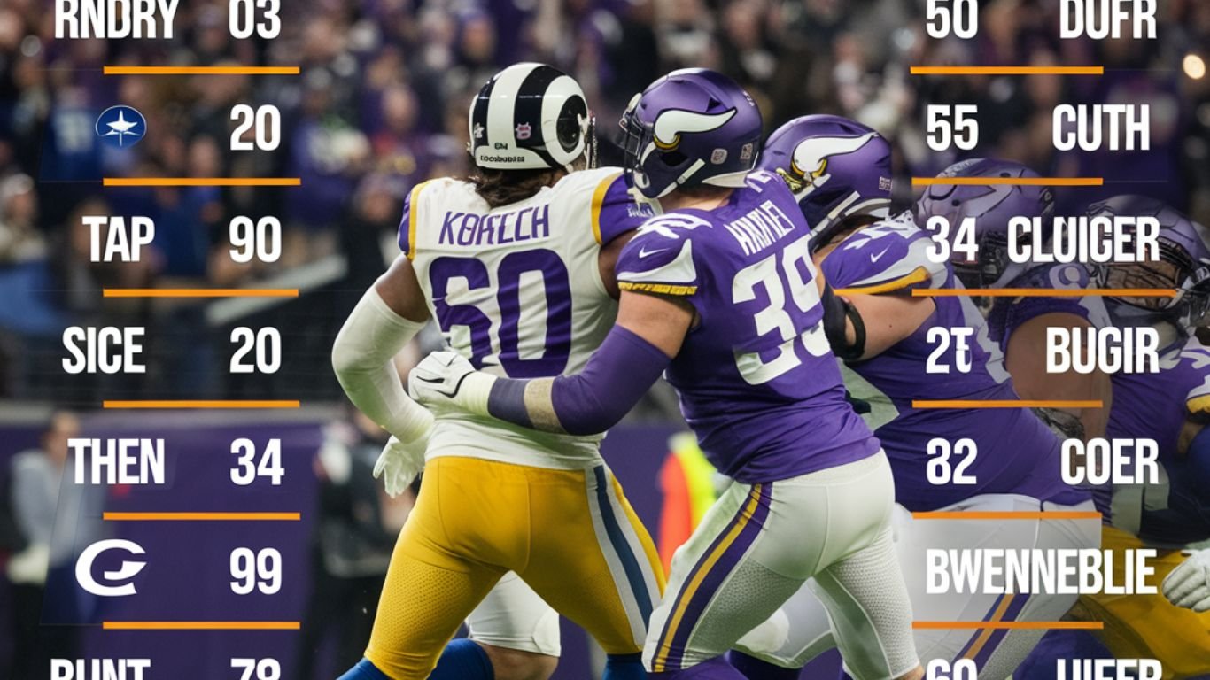 Minnesota Vikings vs Los Angeles Rams Match Player Stats